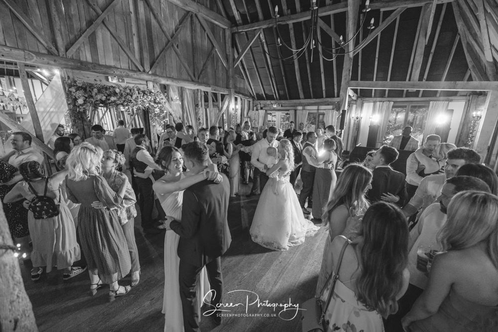 Clock Barn wedding venue Hampshire first dance party time