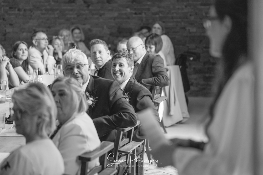 The Mill Hoveringham wedding watermill venue near Nottingham Newark wedding breakfast guests speeches fun and laughing