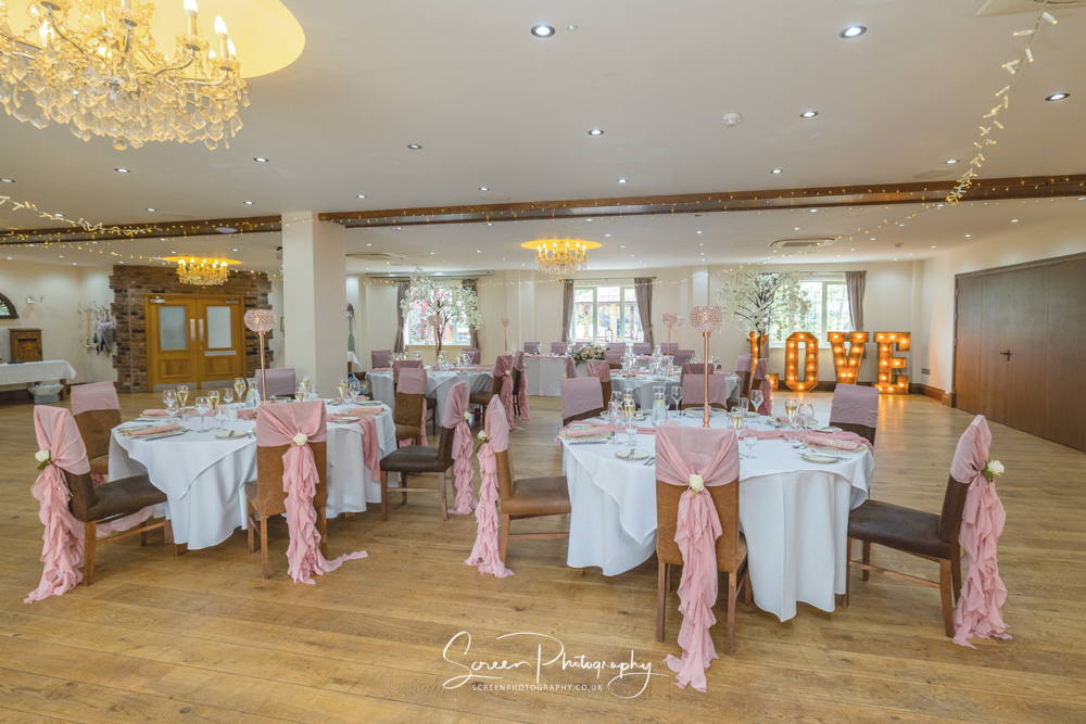 The white hart inn moorwood moor Alfreton wedding venue photography wedding breakfast room decor furnished love letters