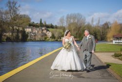 derby wedding photographer belper mills garden bride groom walking