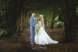 the renaissance kelham hall wedding photography bride groom portrait in trees