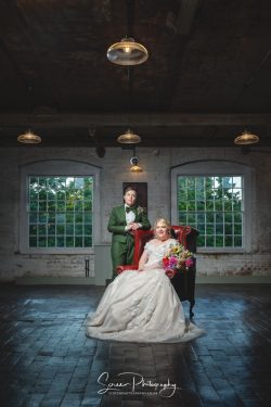 The west mill derby mills married couple bride bride same sex lesbian gay classy picture in mills ceremony room