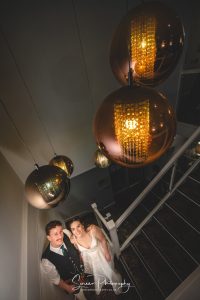darwin lake wedding photography bride groom on stairs