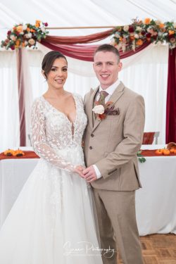 Spring lakes wedding events nottingham bride groom ceremony portrait