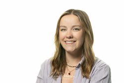 commercial photography nottingham business corporate headshot of a lady against a white backdrop