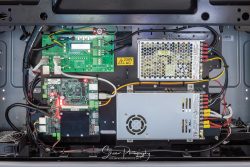 commercial photography nottingham product showing circuit baords and power display and wiring