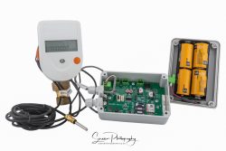 commercial photography nottingham showing electric gas meter reading products with battery box