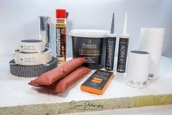 commercial photography nottingham hsowing many fire protection products including soundfoam fr coating protector graphite acrylic tubes