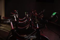commercial photography nottingham creative photo of wattbike wattbikes in a row